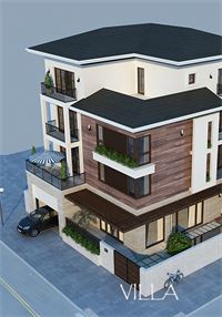 Thiết kế kiến trúc biệt thự cao cấp hiện đại tại Nam Định - Anh Tùng