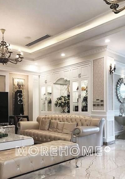 Thi công nội thất tân cổ điển biệt thự cao cấp Ciputra Hà Nội 